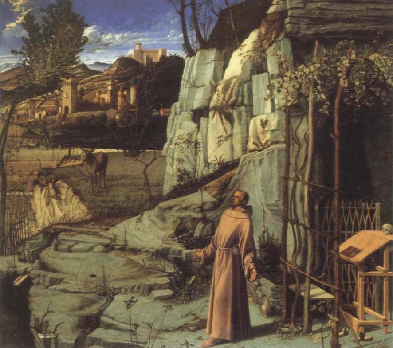 Giovanni Bellini st.francis in ecstasy oil painting image